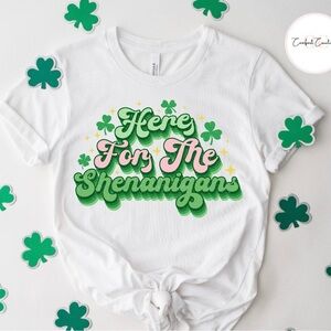 Gildan White and Green Short Sleeve Tee St. Patrick's Day